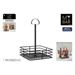My Bar|Recipiente para molhos My Bar 15 x 15 x 22 cm Preto (12 Unidades)