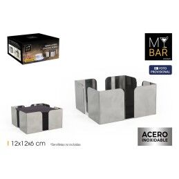 My Bar|Porta-guardanapos My Bar Aço 12 x 12 x 6 cm (24 Unidades)