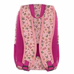 Gorjuss|Mochila Escolar Gorjuss Carousel Salmão 29 x 45 x 17 cm