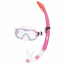 AquaSport|Óculos de Mergulho com Tubo AquaSport Azul Cor de Rosa (6 Unidades)