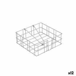 Quttin|Porta-guardanapos Quttin 17,5 x 17,5 x 9,5 cm (12 Unidades) Cromado