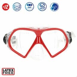AquaSport|Óculos de Mergulho com Tubo AquaSport Vermelho Cinzento (6 Unidades)