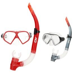 AquaSport|Óculos de Mergulho com Tubo AquaSport Vermelho Cinzento (6 Unidades)