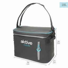 Aktive|Frigorífico Portátil Aktive 18 L 34 x 26 x 21 cm Preto (6 Unidades)