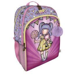 Moos|Mochila Escolar Moos Flores Multicolor 32 x 42 x 15 cm