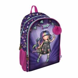 BlackFit8|Mochila Escolar com Rodas Evolution BlackFit8 M860A Cor de Rosa (32 x 42 x 15 cm)