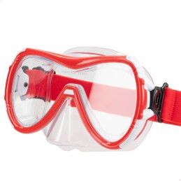 AquaSport|Óculos de Mergulho com Tubo AquaSport Preto Vermelho (6 Unidades)