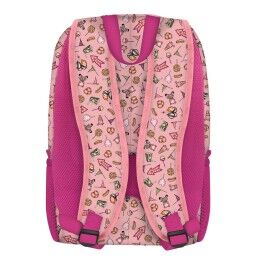 Gorjuss|Mochila Escolar Gorjuss Carousel Salmão 34.5 x 43.5 x 22 cm