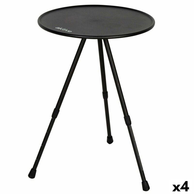Aktive|Mesa Dobrável Aktive Preto 37 x 55 x 37 cm (4 Unidades) Aktive|Mesa Dobrável Aktive Preto 37 x 55 x 37 cm (4 Unidades)