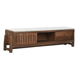 Gift Decor|Mesa Hall de Entrada Cinzento Madrepérola Aglomerado 30,5 x 78 x 90,5 cm