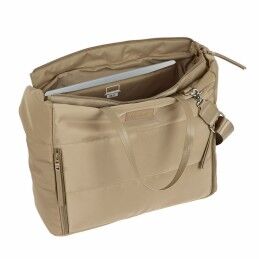 Moos|Mala a Tiracolo Moos Camel Camel 54 x 31 x 17 cm Acolchoado