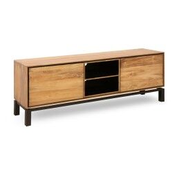 Home ESPRIT|Móvel de TV Home ESPRIT Castanho Preto Metal Acácia 145 x 40 x 52 cm