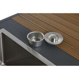 Home ESPRIT|Móvel de cozinha Home ESPRIT Cinzento Natural 127 x 100 x 90 cm 127 x 100 x 95 cm