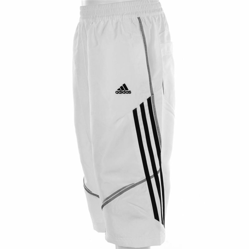 Calças Desportivas Infantis Adidas 3/4 Branco