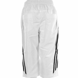 Calças Desportivas Infantis Adidas 3/4 Branco