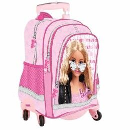 BlackFit8|Mochila Escolar com Rodas 905 BlackFit8 M313G Cor de Rosa (32 x 42 x 15 cm)
