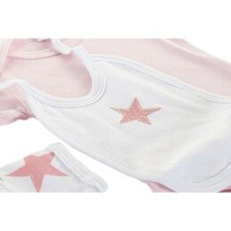 DKD Home Decor|Conjunto de Vestuário DKD Home Decor Azul Cor de Rosa 0-6 Meses Estrelas (7 Peças) (2 Unidades)