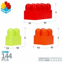 Color Block|Blocos de Construção Color Block 144 Peças