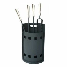EDM Product|Utensílios para a Lareira EDM 85750 Deluxe Preto 23 x 68,5 cm Alumínio (5 Unidades)