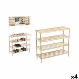 Home ESPRIT|Sapateira Home ESPRIT Preto Natural 80 x 31 x 32 cm