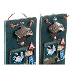 DKD Home Decor|Abre-garrafas DKD Home Decor Self Serve Madeira Metal (2 pcs) (26 x 12 x 9 cm)