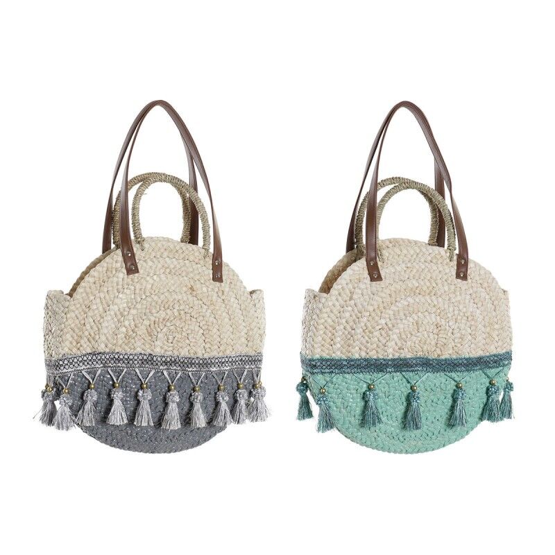 DKD Home Decor|Mala a Tiracolo DKD Home Decor Natural Cinzento Poliéster Menta Fibra (39 x 9 x 48 cm) (2 Unidades) DKD Home Decor|Mala a Tiracolo DKD Home Decor Natural Cinzento Poliéster Menta Fibra (39 x 9 x 48 cm) (2 Unidades)
