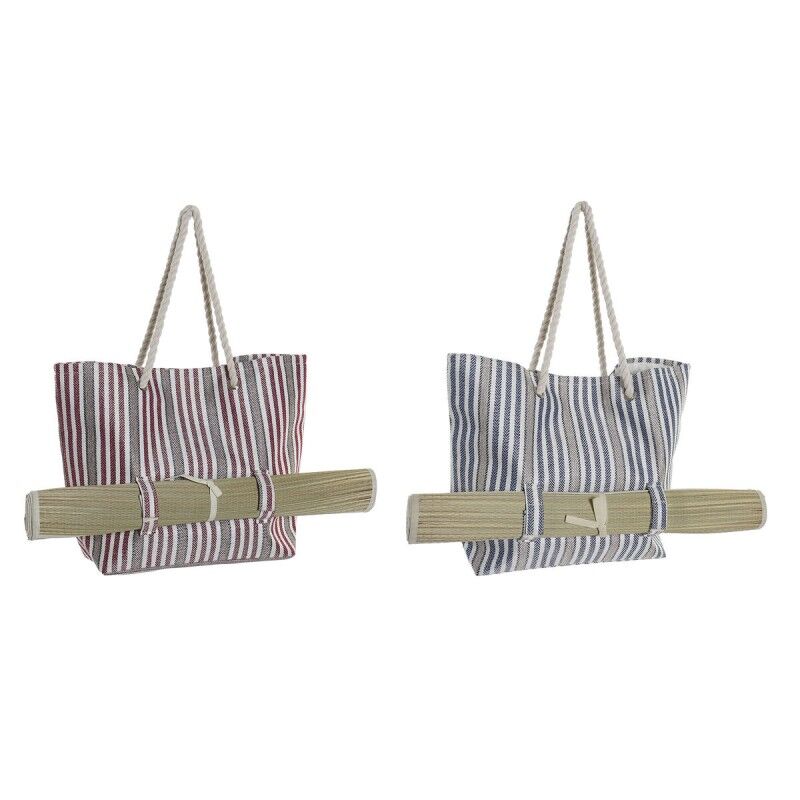 DKD Home Decor|Saco de Praia DKD Home Decor Vermelho Azul Poliéster (50 x 16 x 36 cm) (2 Unidades) DKD Home Decor|Saco de Praia DKD Home Decor Vermelho Azul Poliéster (50 x 16 x 36 cm) (2 Unidades)