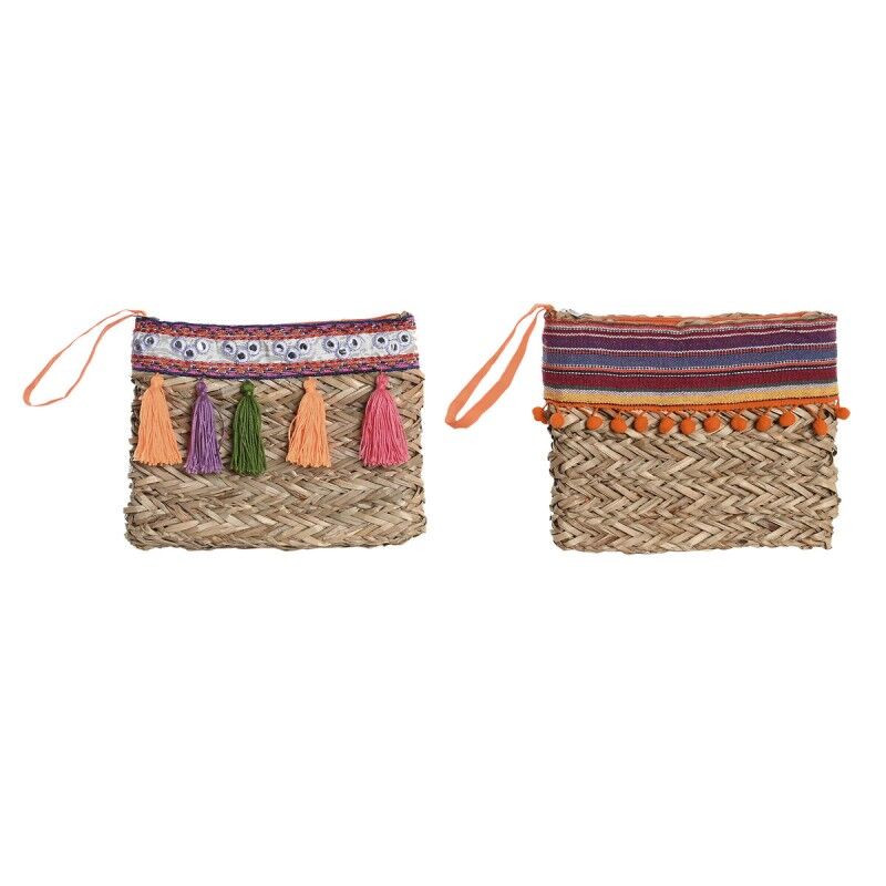 DKD Home Decor|Bolsa Hippie DKD Home Decor Multicolor vime (26 x 4 x 20 cm) (2 Unidades) DKD Home Decor|Bolsa Hippie DKD Home Decor Multicolor vime (26 x 4 x 20 cm) (2 Unidades)