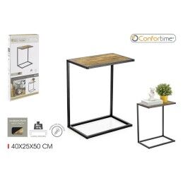 Confortime|Mesa de apoio Confortime Castanho Preto 40 x 25 x 50 cm (3 Unidades)
