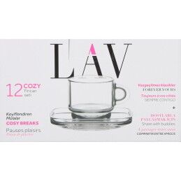 LAV|Conjunto de 6 Chávenas com Prato LAV Cozy 90 ml (6 Unidades)