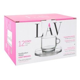 LAV|Conjunto de 6 Chávenas com Prato LAV Cozy 90 ml (6 Unidades)