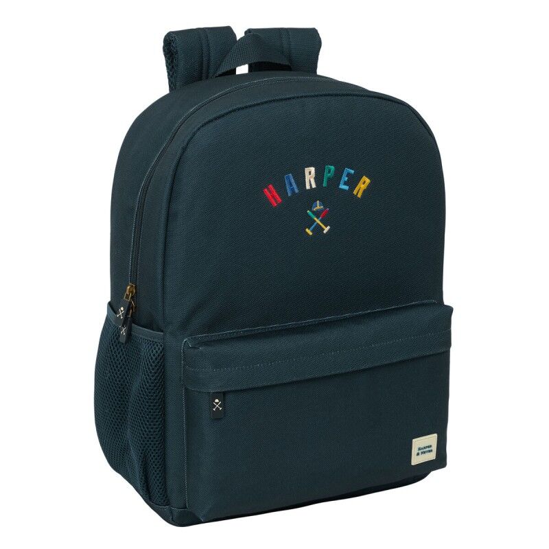 Harper & Neyer|Mochila Escolar Harper & Neyer Azul Marinho 32 x 43 x 14 cm Harper & Neyer|Mochila Escolar Harper & Neyer Azul Marinho 32 x 43 x 14 cm