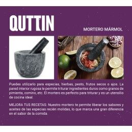 Quttin|Pilão de cozinha Quttin Granito 10 x 10 x 8 cm (12 Unidades)