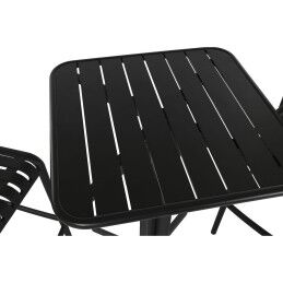 Home ESPRIT|Conjunto de mesa com 2 cadeiras Home ESPRIT Preto Metal Polipropileno 60 x 60 x 102 cm