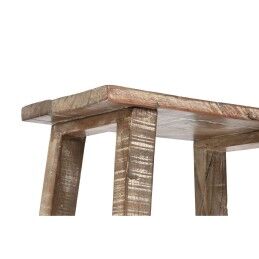 Home ESPRIT|Mesa de apoio Home ESPRIT Branco Castanho 45 x 25 x 51 cm