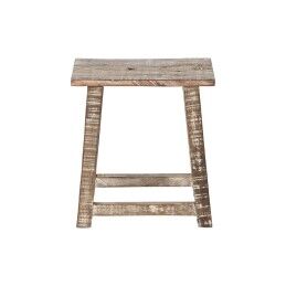 Home ESPRIT|Mesa de apoio Home ESPRIT Branco Castanho 45 x 25 x 51 cm