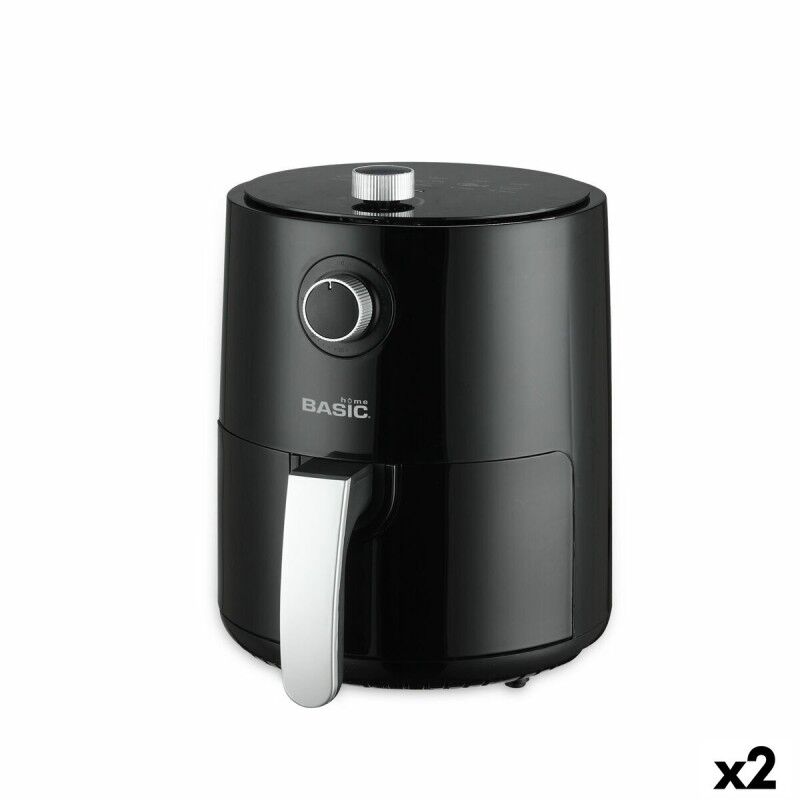Basic Home|Fritadeira de Ar Basic Home Preto 1200 W 2,3 L Basic Home|Fritadeira de Ar Basic Home Preto 1200 W 2,3 L