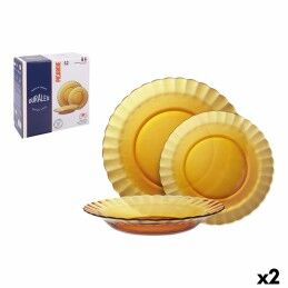 Ariane|Prato Fundo Ariane Coupe Ripple Cerâmica Azul (20 cm) (6 Unidades)