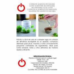 Basic Home|Trituradora de legumes Basic Home 250 ml 11,8 x 9,2 cm (8 Unidades)