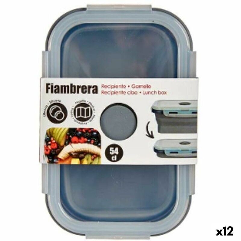 Kinvara|Lancheira Kinvara CH19130-1 Cinzento Transparente ABS 540 ml (12 Unidades) Kinvara|Lancheira Kinvara CH19130-1 Cinzento Transparente ABS 540 ml (12 Unidades)