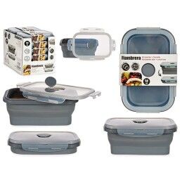 Kinvara|Lancheira Kinvara CH19130-1 Cinzento Transparente ABS 540 ml (12 Unidades)