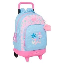 BlackFit8|Mochila Escolar com Rodas 905 BlackFit8 M313G Turquesa (32 x 42 x 15 cm)