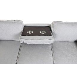 Home ESPRIT|Sofá-cama Home ESPRIT Cinzento claro Moderno 220 x 153 x 88 cm