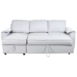 Home ESPRIT|Sofá-cama Home ESPRIT Cinzento claro Moderno 220 x 153 x 88 cm