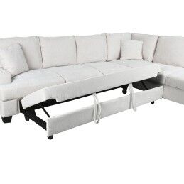 Home ESPRIT|Sofá-cama Home ESPRIT Bege Moderno 285 x 260 x 90 cm