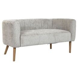 DKD Home Decor|Sofá DKD Home Decor Castanho Linho Madeira da borracha Tradicional (122 x 69 x 72 cm)