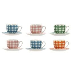 DKD Home Decor|Serviço de Café DKD Home Decor Verde Bege Metal Dolomite 180 ml