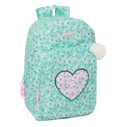 BlackFit8|Mochila Escolar com Rodas Compact BlackFit8 M918 Turquesa 33 X 45 X 22 cm
