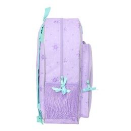 Frozen|Mochila Escolar Frozen Spirit Lilás 33 x 42 x 14 cm
