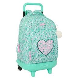 BlackFit8|Mochila Escolar com Rodas Evolution BlackFit8 M860A Cor de Rosa (32 x 42 x 15 cm)
